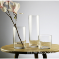 Vas Silinder Hiasan Kaca Kaca Mewah